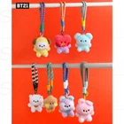 BTS BT21 Official Goods minini PLUSH KEYRING BASIC MASCOT + Tracking Number