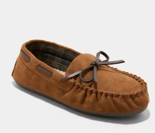 cat Jack Boys Youth Lionel Moccasin Chestnut Slippers size 13