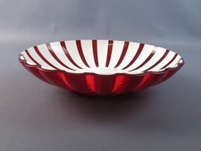 Centrotavola Guzzini Grace fruttiera piatto cioccolatini rosso e bianco vintage