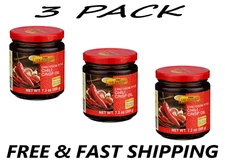(3 PACK) Lee Kum Kee Chiu Chow Style Chili Crisp Oil 7.2 fl oz.