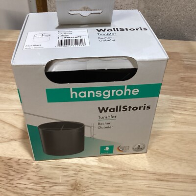 hansgrohe 27921670 WallStoris Modern Tumbler in Matt Black