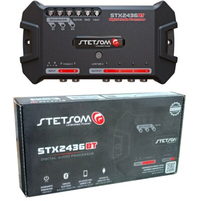 1 STETSOM STX2436BT Processor Audio A 4 Kanäle 2 Audio- Ausgleicher