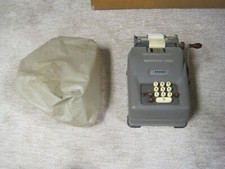 Remington Rand Calculator Adding Machine with Cover General Store Collectible