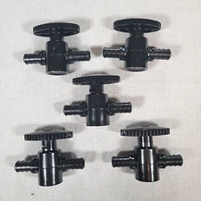 5-Viega 43933 Pureflow PEX Poly Alloy Crimp Straight Stop Valve 1/2" X 1/2" 