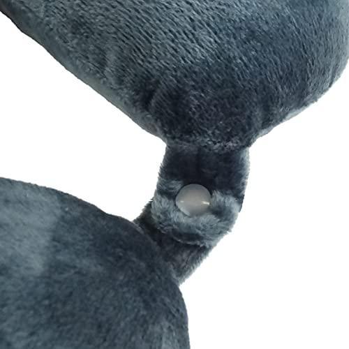 World's Best Feather Soft Microfiber Neck Pillow, Charcoal eBay