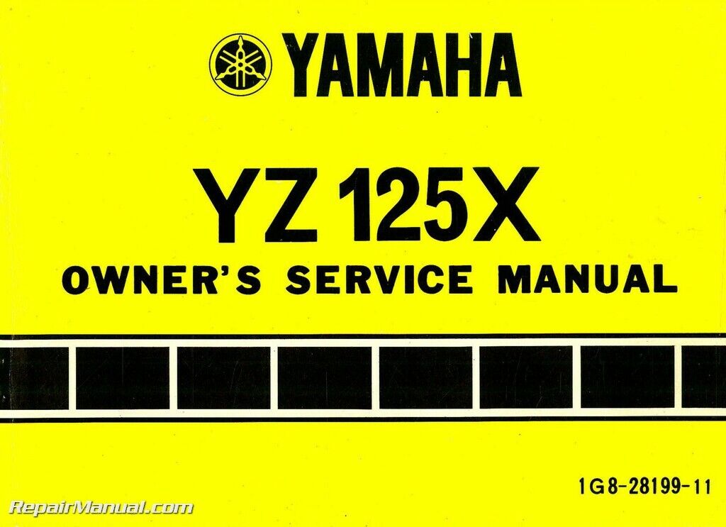 1976 Yamaha YZ125X Motorcycle Max 79% OFF Manual Owners Service Nashville-Davidson Mall