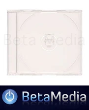 10 x Jewel CD Cases with Clear Tray Single Disc - Australian Standard Size case
