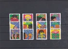 FRANCE 2015 BONNE YEAR SERIE FULL OF 12 STAMPS CANCELED