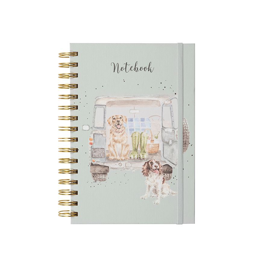 Wrendale Paws For a Picnic Labrador and Spaniel Notebook - A5 Sized 90 Pages