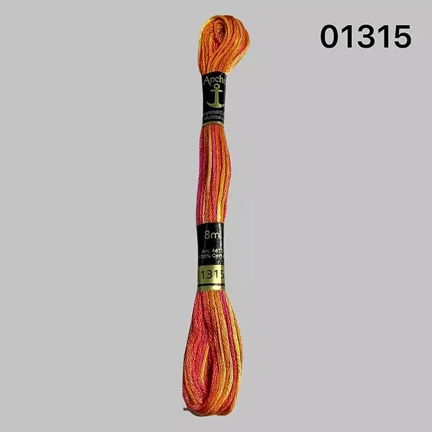 Набор из 25 якорных многожильных хлопковых ниток для ручной вышивки ниток абажура 1315 - Изображение 2 из 3