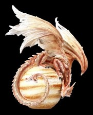 Drachen Figur - Planet Jupiter - Fantasy Drachendeko Statue