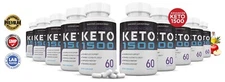 Advanced Keto 1500 Keto ACV Pills 1275MG New Improved Formula 10 Pack