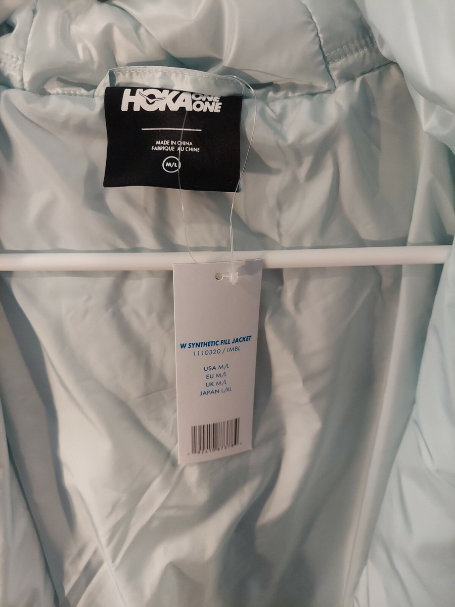 Hoka One One Men's Puffer Jacket M/L Runner synthetic fill UK