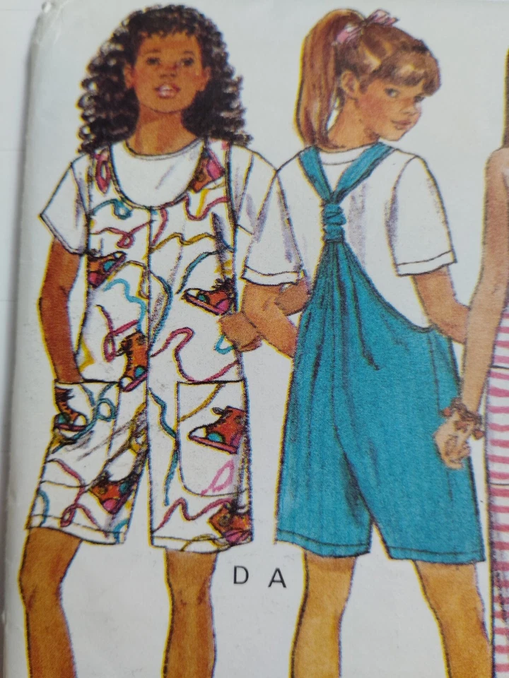 Комбинезон комбинезон шорты девочек S M L 7-14 Butterick 6810 шитье узор легко - Изображение 3 из 4