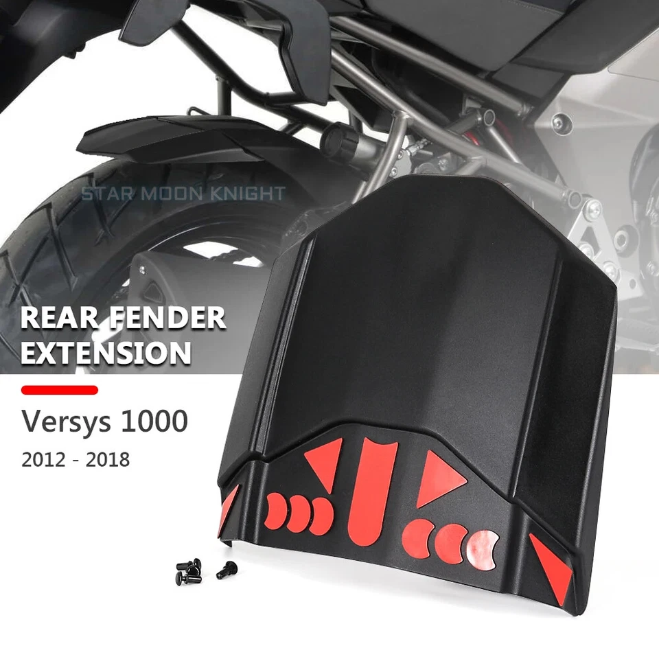 Rear Fender Mudguard Extender Hugger Extension For KAWASAKI Versys1000 2012-2018 Foto 2 de 4