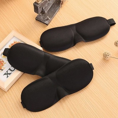 Travel 3D Sleeping Blindfold Eye Mask Sleep Soft Padded Shade Cover Rest Rel RF