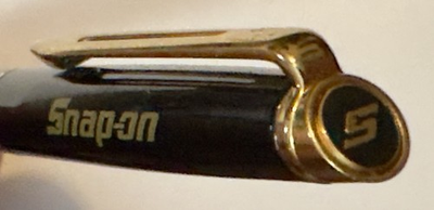 #ad Vintage RARE Snap On Tools Waterman Hémisphère Pen 23K Gold Plate Working Unused $75.00