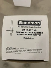 Goodman 201657035 Silicon Nitride Igniter - Replace Mini Igniter