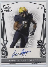 2023 Leaf Trinity White Silver 67/99 Camerun Peoples #BA-CP1 Auto 9cf