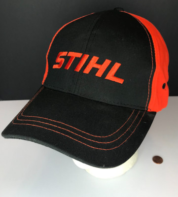 Stihl Chainsaws Hat Spell Out Logo Saws Apparel Work Strap Back Baseball Dad Cap