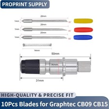 10Pcs Blades for Graphtec CB09 CB15 Vinyl Cutter Cutting Plotter 30 45  60  New