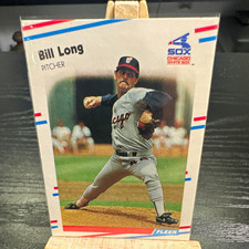 Fleer 1988 Bill Long Chicago White Sox #404 Baseball Trading Card Rookie Base. rookie card picture