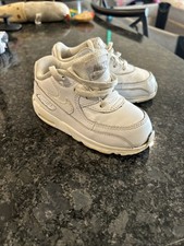 white Nike Air Max 90 LTR toddler shoes Size ...