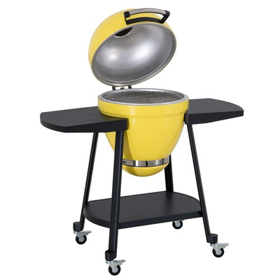 #ad #ad Sunjoy 20IN Egg shaped Grill with Pizza Plate Yellow $316.93