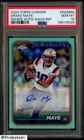2024 Topps Chrome Aqua Refractor Drake Maye RC Rookie AUTO 125/199 PSA 10