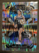 2024 Panini Select WNBA Concourse #18 DiJonai Carrington (Silver Flash Prizms)