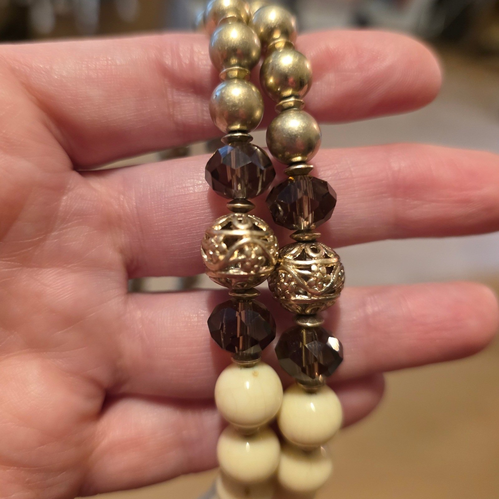 Premier Designs Multi-Strand Beaded Toggle Statem… - image 4