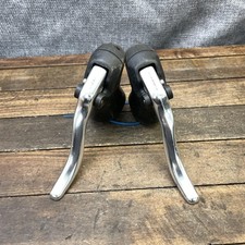 Tektro RL340L Road Bike Aero Drop Bar Brake Levers Pair Black Silver 330g