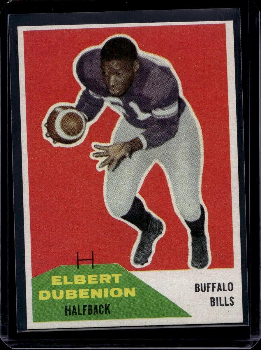1960 Fleer Football #17 Elbert Dubenion, Ex/Nm, RC