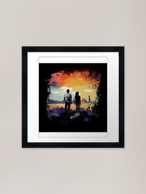 Die Liebesgleichung gerahmter Kunstdruck gerahmt Wandbild Poster Leinwanddruck Bild
