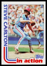 1982 Topps SET-BREAK #481 Steve Carlton EX or Better, (HUCK'S)