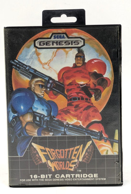 Forgotten Worlds (Sega Genesis, 1989) Cartridge w/ Original Case - TESTED