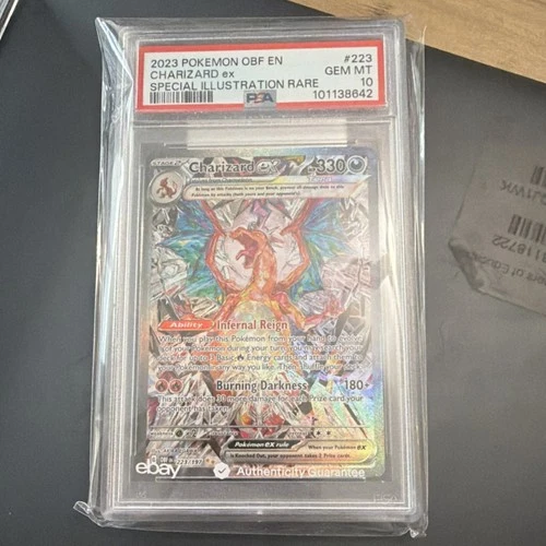 Pokémon Charizard ex SV03 Obsidian Flames Special Illustration Rare PSA 10