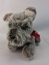 1987 Gray Schnauzer Puppy 12 Plush Toy By Dakin
