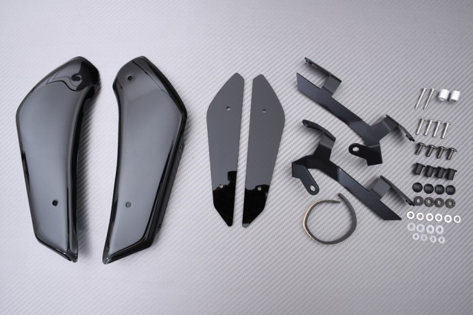 Spoiler Aérodynamique CBR650R 2022 | Déflecteurs de Carénage Rigides Noir