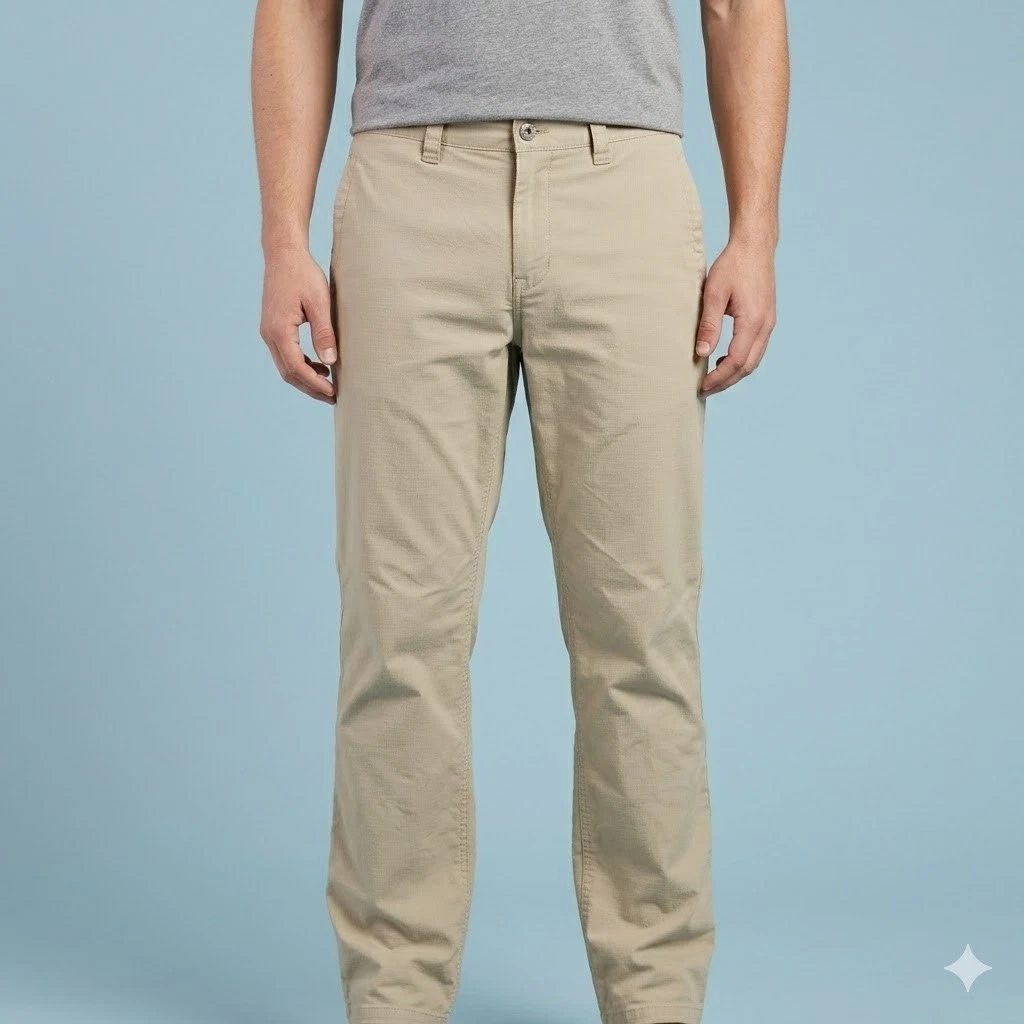 The North Face Men's Ripstop Khaki Traveling Hiking Pants 32 Tan