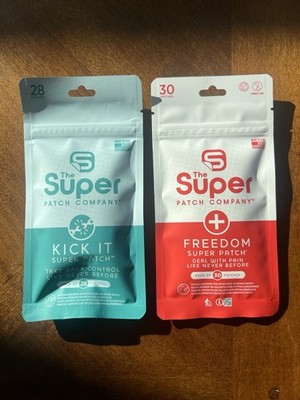 The Super Patch Company:The Kick It Patch & The Freedom Patch Pack Of 28 Patches