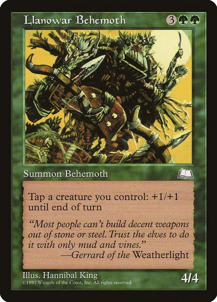 Llanowar Behemoth [Weatherlight] LP - Magic