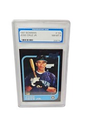 ?1997 BOWMAN JOSE CRUZ JR. SEATTLE MARINERS ROOKIE CARD #100 PGS MINT 8. rookie card picture