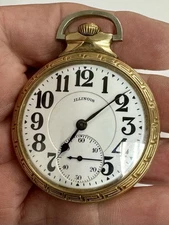 1917 Illinois A. Lincoln 16s 21J Railroad Grade Pocket Watch Excellent Condition
