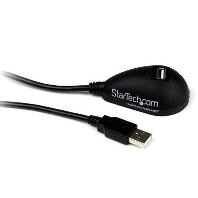 StarTech USB 2.0 Verlängerungskabel 150cm mit Dockingstation USB-A Stecker auf