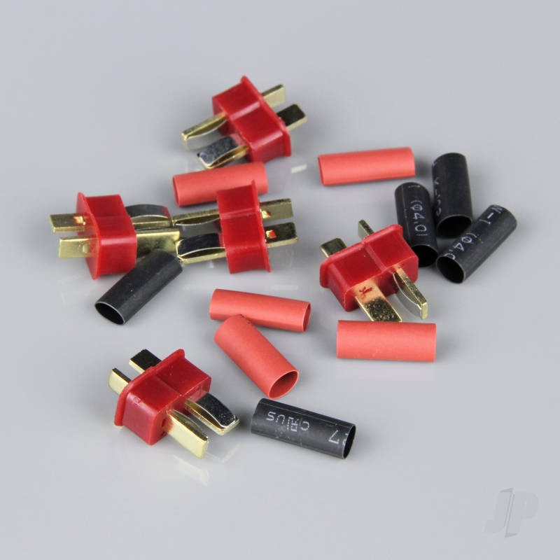 Radient Deans Male including Heat Shrink (ESC End) (5 pcs)