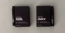 Commodity Milk & Juice Samples 2ml, .07 fl oz NIB, set of 2