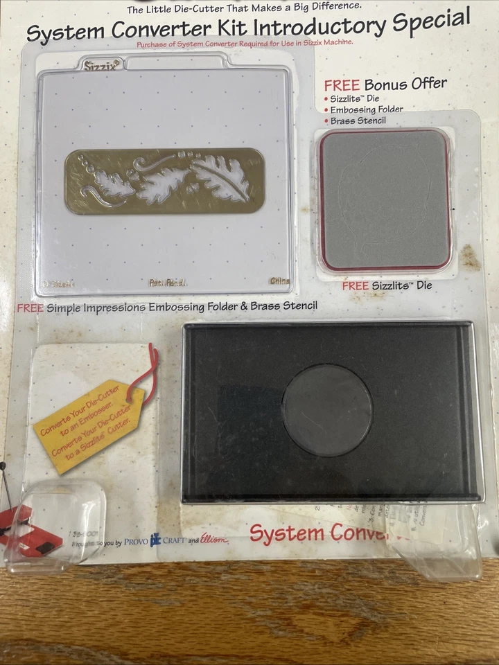Sizzix Die Cut System Converter Kit Special Bonus New Sealed Package Retired - Image 2 of 4