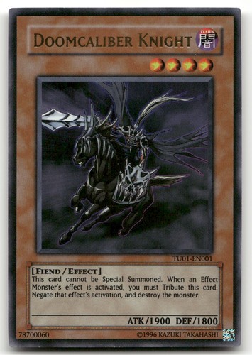 Doomcaliber Knight TU01-EN001 YuGiOh Turbo Pack: Booster One card