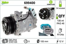 VALEO 699400 CVC125 Klimaanlage Klimakompressor PAG 46 R134a für OPEL Astra G CC